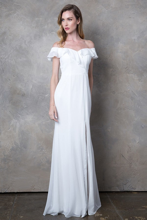 Vestido blanco EVA 3438