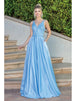Vestido de fiesta bordado sin mangas y cuello en V Dancing Queen 4260