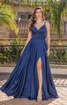 Vestido de fiesta línea A con abertura alta Dancing Queen 4263