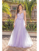 Vestido largo floral sin mangas Dancing Queen 4276