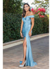 Vestido de fiesta sirena fruncido Dancing Queen 4278