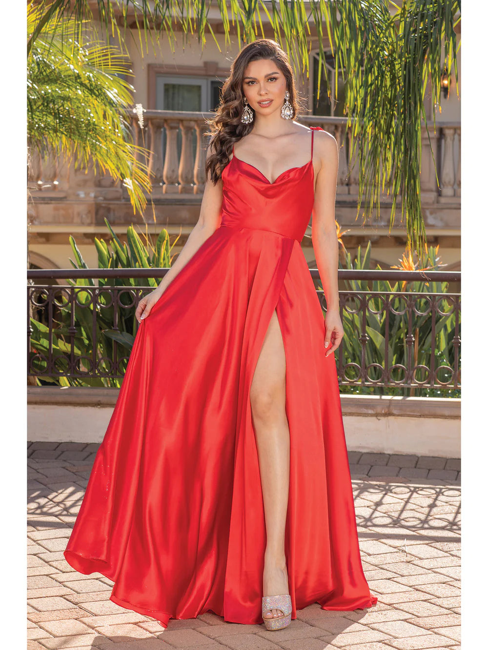 Cuello redondo vestido de fiesta Dancing Queen 4285