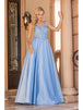 Vestido de fiesta con apliques de encaje y cuello en V Dancing Queen 4326