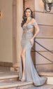 Vestido de fiesta bordado sin hombros Dancing Queen 4344