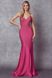Vestido de sirena con espalda de encaje y cuentas de Juliet 276