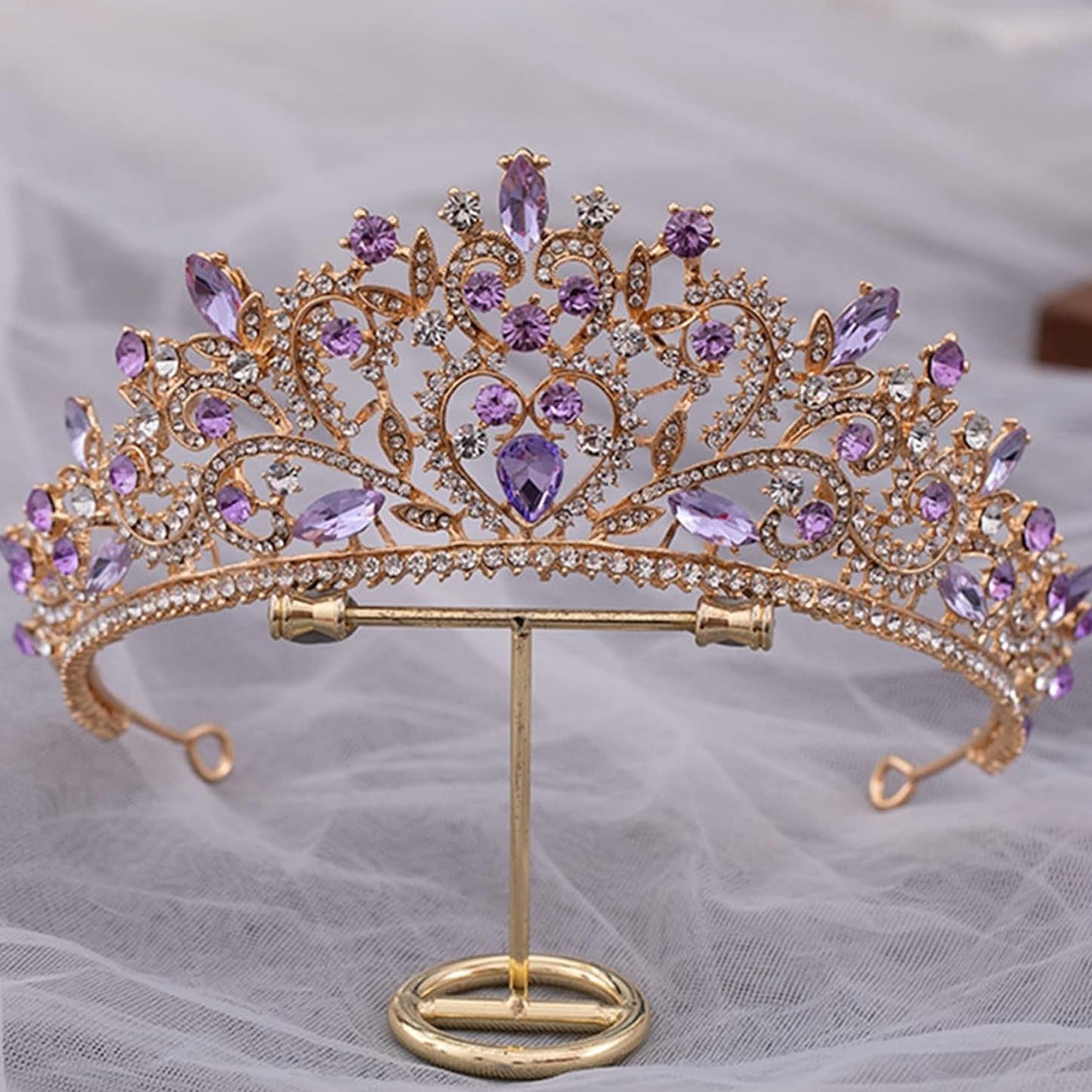 ♡TIARA shop♡ Tiaras lila HG1121 – Vestidos Boutique