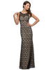 Vestido de noche con escote corazón de encaje con festón Dancing Queen 9469