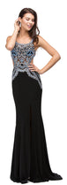 Vestido de fiesta largo con cuello redondo Dancing Queen 9612