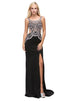 Vestido de fiesta largo con cuello redondo Dancing Queen 9612