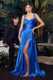 Vestido linea a de saten de Ladivine BD104