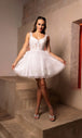 Vestido blanco corto de May Queen MQ2116