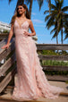 Vestido Largo con Volantes y Cuentas para Prom - Nox Anabel Q1542
