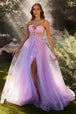 Andrea & Leo A1237 - Vestido de novia floral sin hombros