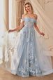 Andrea & Leo A1246 - Vestido de noche con hombros descubiertos y línea A