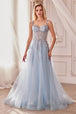 Andrea & Leo A1258 - Vestido corsé con cuentas florales