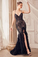 Andrea & Leo A1299 - Vestido de noche con adornos de volantes