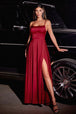 Ladivine B8402 - Vestido de fiesta línea A con tirantes finos