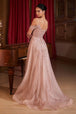Ladivine CB147 - Vestido de baile con hombros fríos y adornos de pedrería