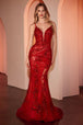 Vestido transparente de perlas con cuello en V y entallado de Ladivine CC0389