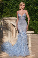 Ladivine CC2308 - Vestido de fiesta sin mangas adornado