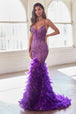Ladivine CC2308 - Vestido de fiesta sin mangas adornado