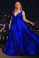 Ladivine CC2349C - Vestido de fiesta con escote en V y sin mangas