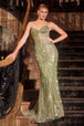 Vestido ajustado sin tirantes con lentejuelas de Ladivine CC398