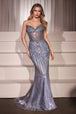 Vestido ajustado sin tirantes con lentejuelas de Ladivine CC398