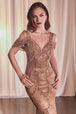 Ladivine CC4020 - Vestido sirena sin hombros