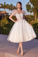 Vestido Blanco Corto Ladivine CD0187W