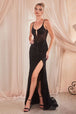 Ladivine CD0220 - Vestido de fiesta con escote ilusión y pedrería