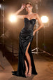 Ladivine CD295 - Vestido de fiesta corazón con cuentas florales