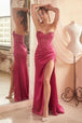 Ladivine CD295 - Vestido de fiesta corazón con cuentas florales