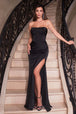 Ladivine CD326 - Vestido de fiesta semicorazón plisado