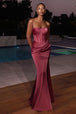 Ladivine CD326 - Vestido de fiesta semicorazón plisado