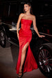 Ladivine CD326 - Vestido de fiesta semicorazón plisado