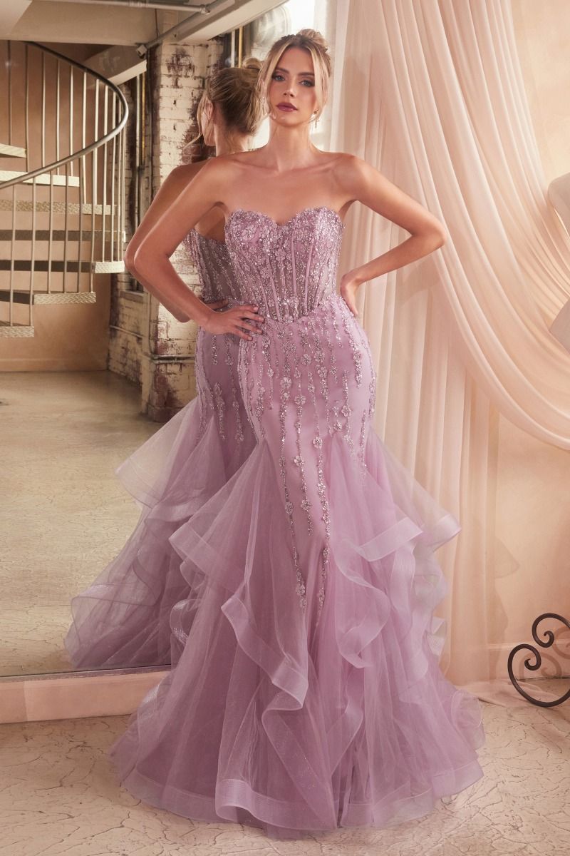 Ladivine CD332 - Vestido de noche con escote corazón de sirena