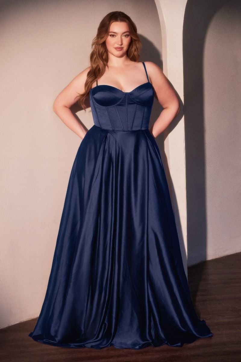 Ladivine CD337C - Vestido de Noche con Corsé Ajustado