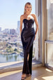 Ladivine CD338 - Vestido de fiesta corazón con espalda de encaje