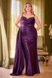 Ladivine CD349C - Vestido de fiesta sin mangas con escote corazón y pedrería
