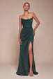 Ladivine CD355 - Vestido de fiesta sin tirantes y escote redondo