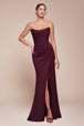 Ladivine CD355 - Vestido de fiesta sin tirantes y escote redondo