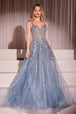 Vestido evasé sin mangas con pedrería por Ladivine CD786