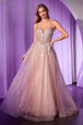 Vestido evasé sin mangas con pedrería por Ladivine CD786