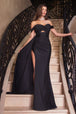 Ladivine CD836 - Vestido de fiesta con hombros descubiertos y detalles recortados