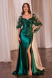 Ladivine CDS499 - Vestido de fiesta con capelina y escote corazón
