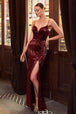 Vestido de lentejuelas iridiscentes ajustados CH180