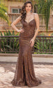 Vestido de noche con espalda de tirantes Dancing Queen 4323