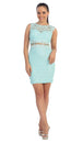 Vestido de fiesta de encaje transparente con apliques Dancing Queen 9099