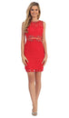 Vestido de fiesta de encaje transparente con apliques Dancing Queen 9099